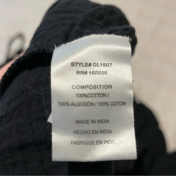 Black tiered cotton maxi dress, size M, new w/ tags! From Nordstrom, never worn - Picture 4 of 4